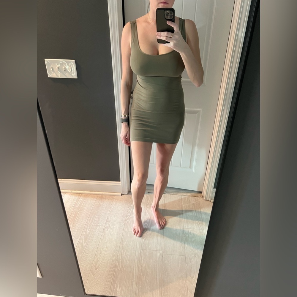 Vici Olive Green Nikibiki Bodycon Stretch Dress, NWOT, One Size